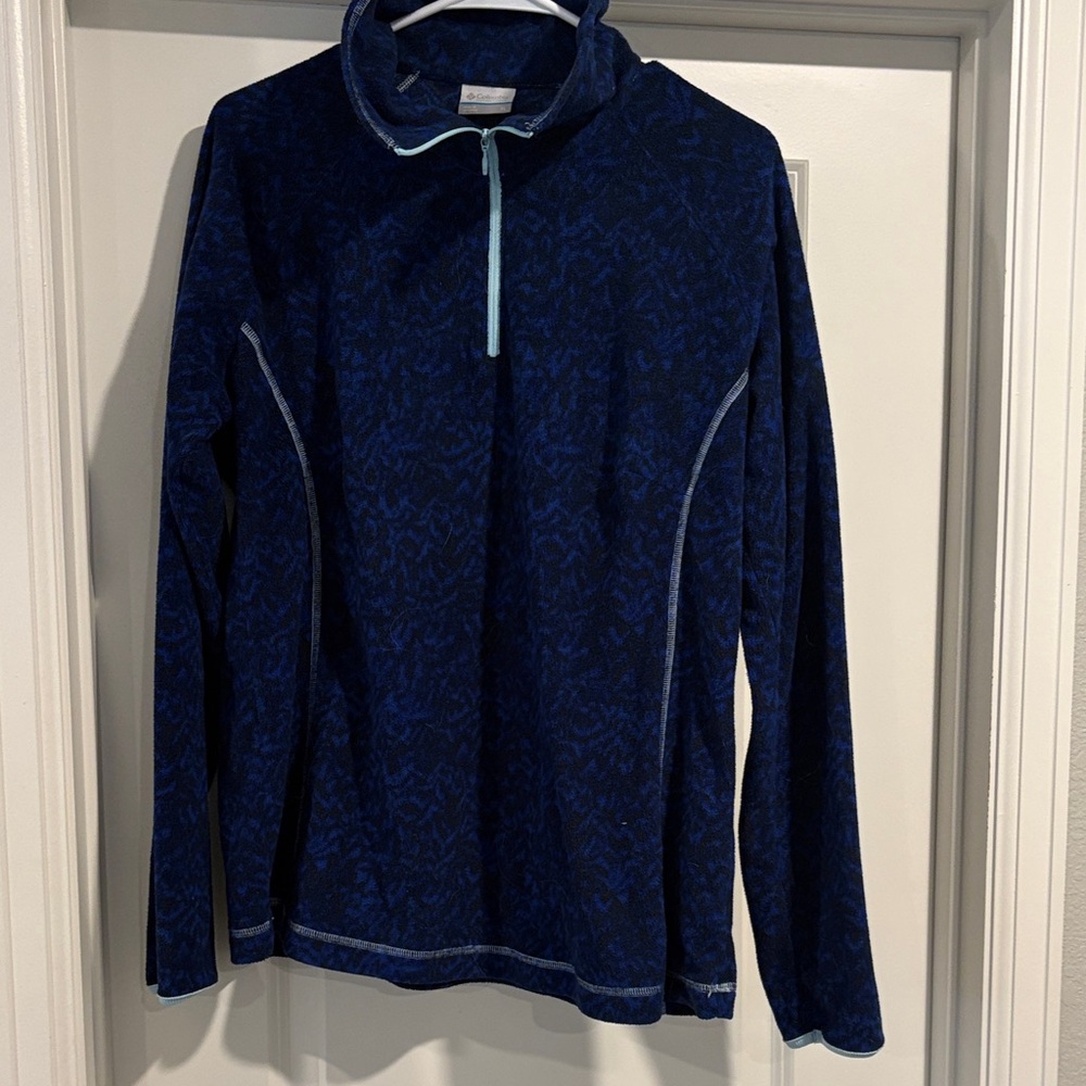 Columbia Navy Patterned Pullover - image 1